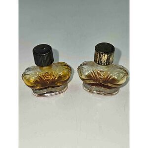 Prince Matchabelli Glass Vintage Translucent 1920s Perfume Bottles lot of 2